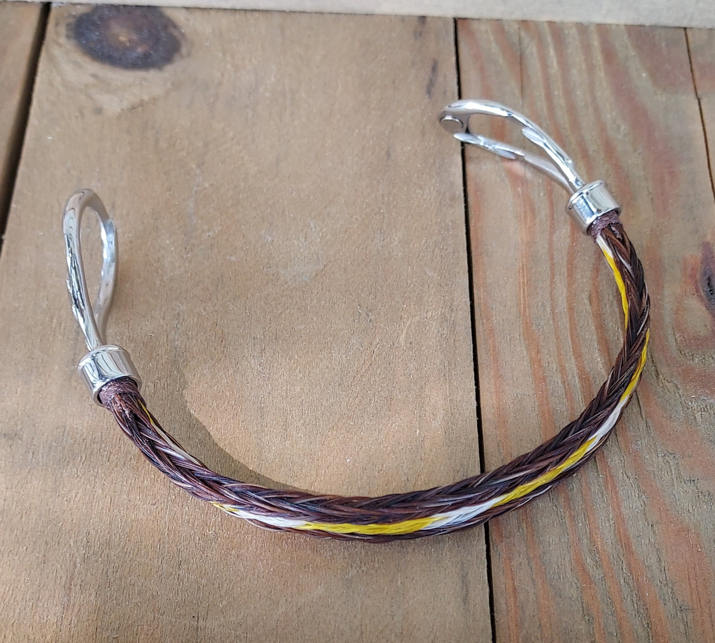 Hand Braided Horsehair Infinity Knot Bracelet