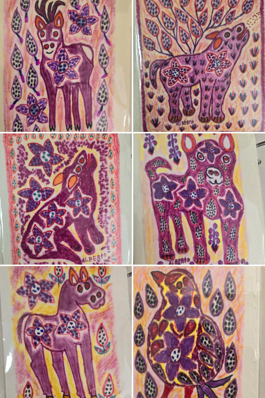 Fiber Art Card-Peruvian Art