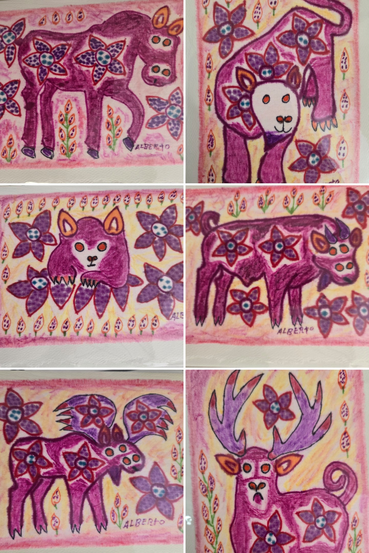 Fiber Art Card-Peruvian Art