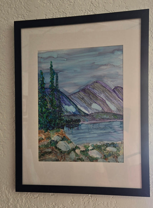 Alcohol Ink - The Walk To Lake Marie