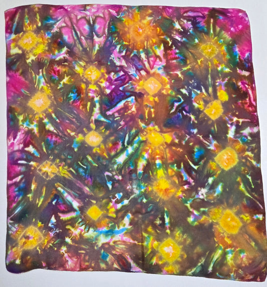 Silk Scarf -Abstract- Small