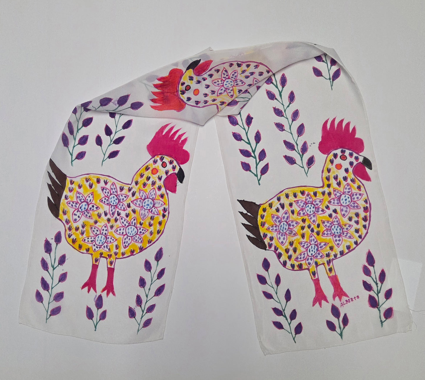 Silk Scarf- Crepe De Chine- Various Designs