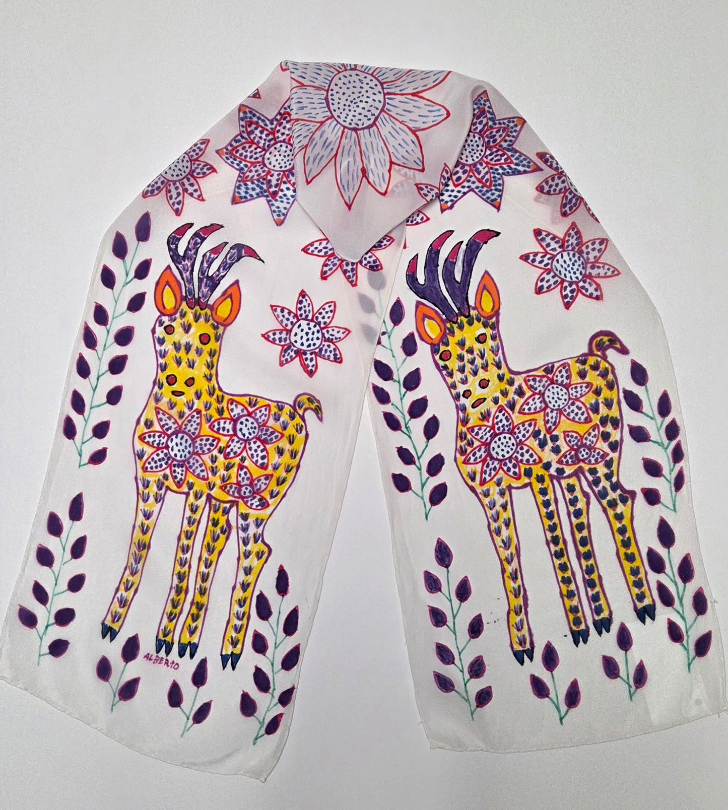 Silk Scarf- Crepe De Chine- Various Designs