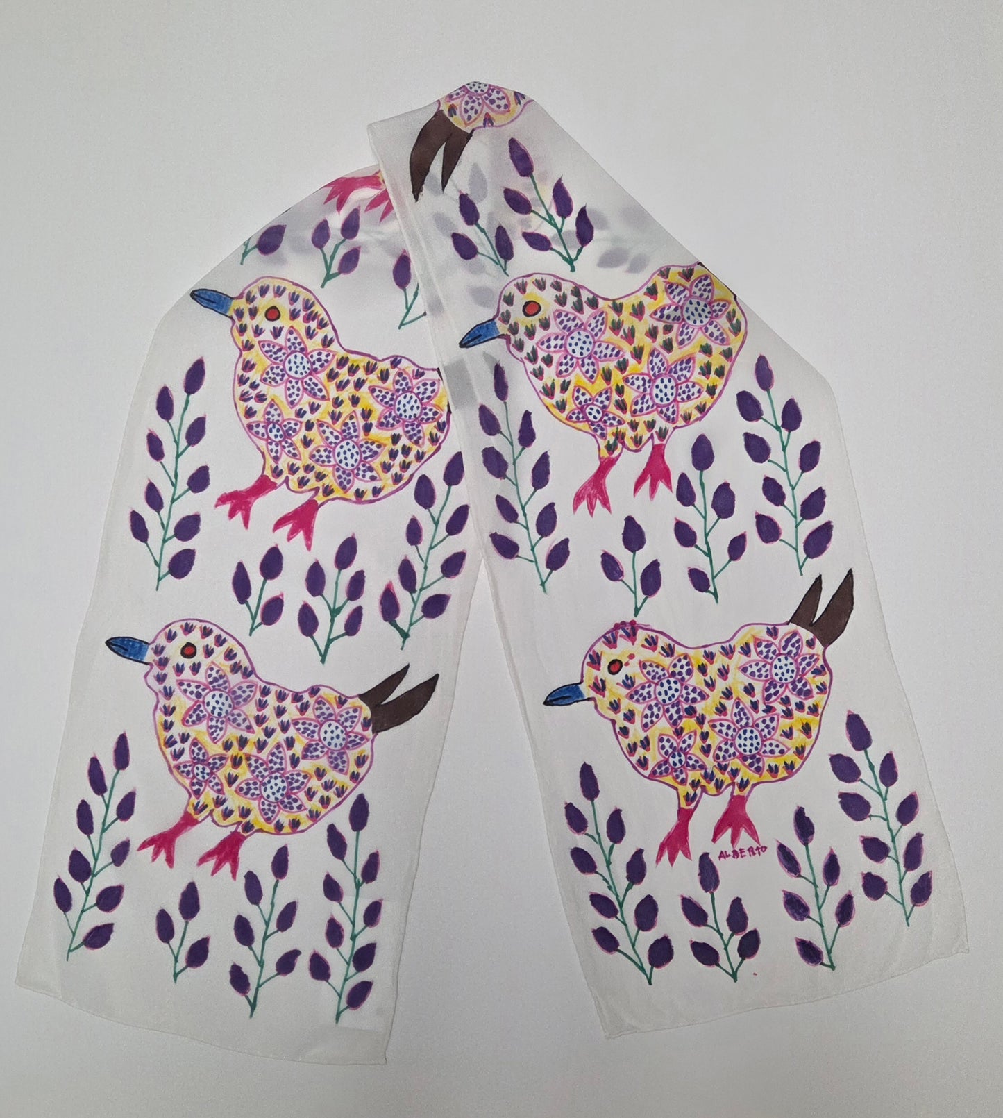 Silk Scarf- Crepe De Chine- Various Designs