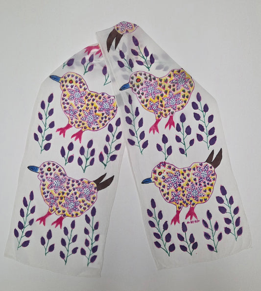 Silk Scarf- Crepe De Chine- Various Designs