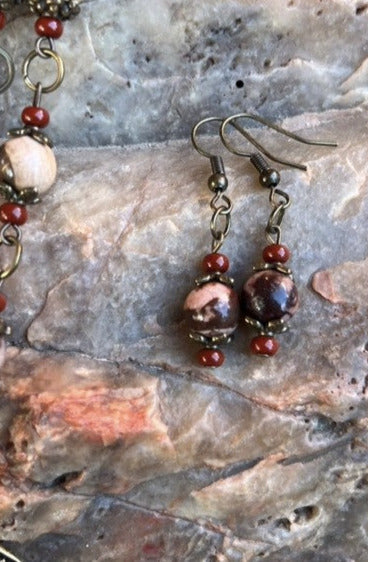 " Always Take the Scenic Route " Necklace And Earring Set