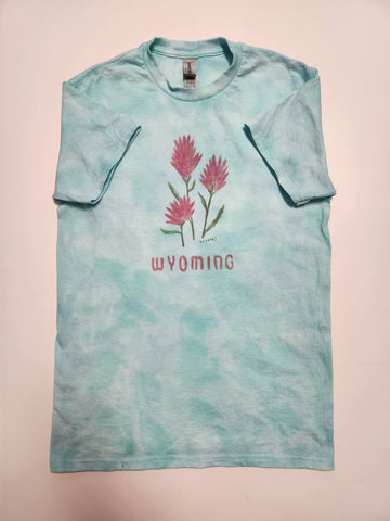 Adult Small " Indian Paintbrush "  Wyoming Tee Shirt