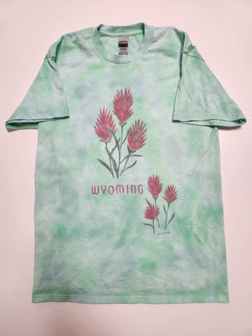 Adult Medium " Indian Paintbrush "  Wyoming Tee Shirt