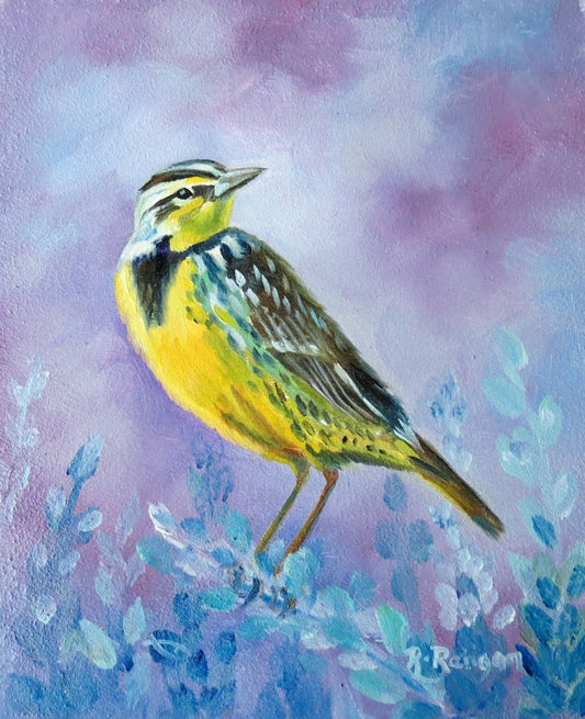 Card- "Meadowlark On Sage"