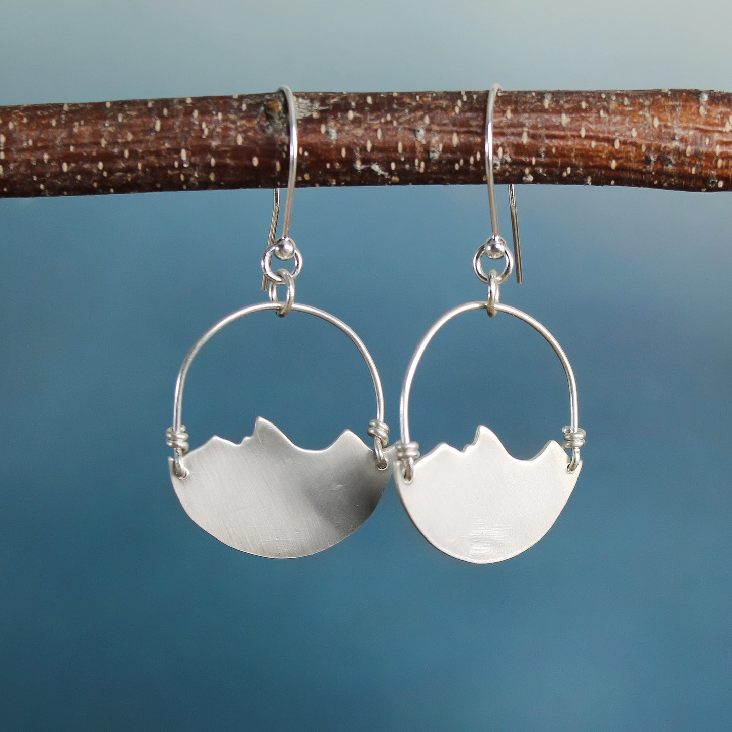 Silver Mountain Earrings
