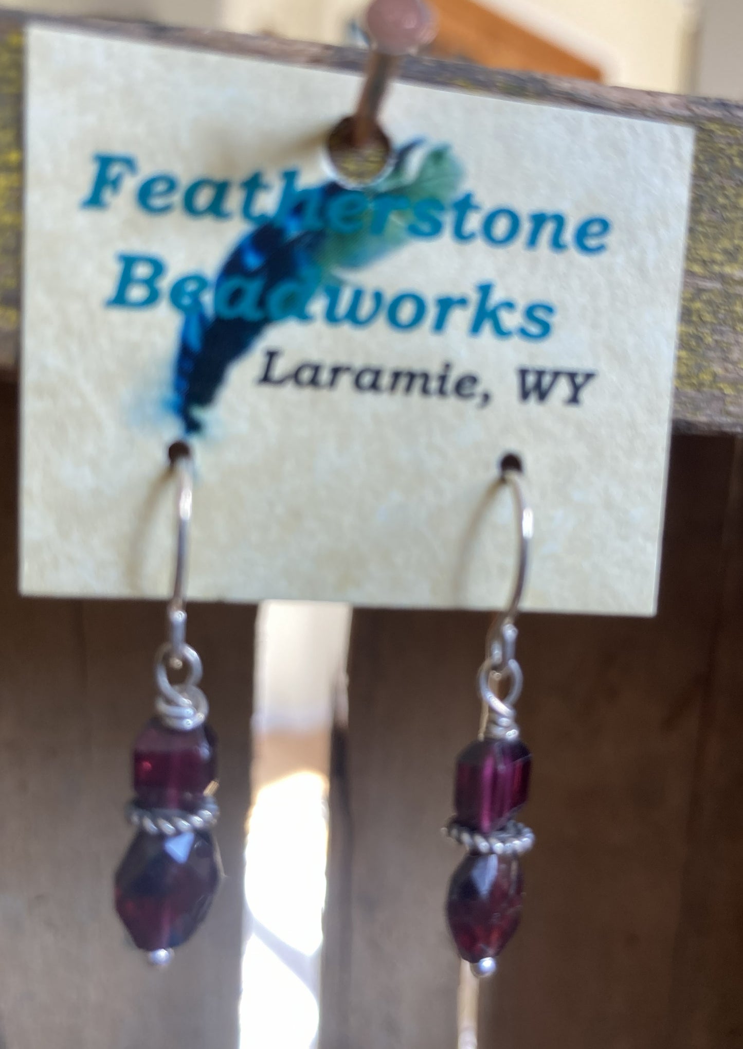 Earrings- Garnet