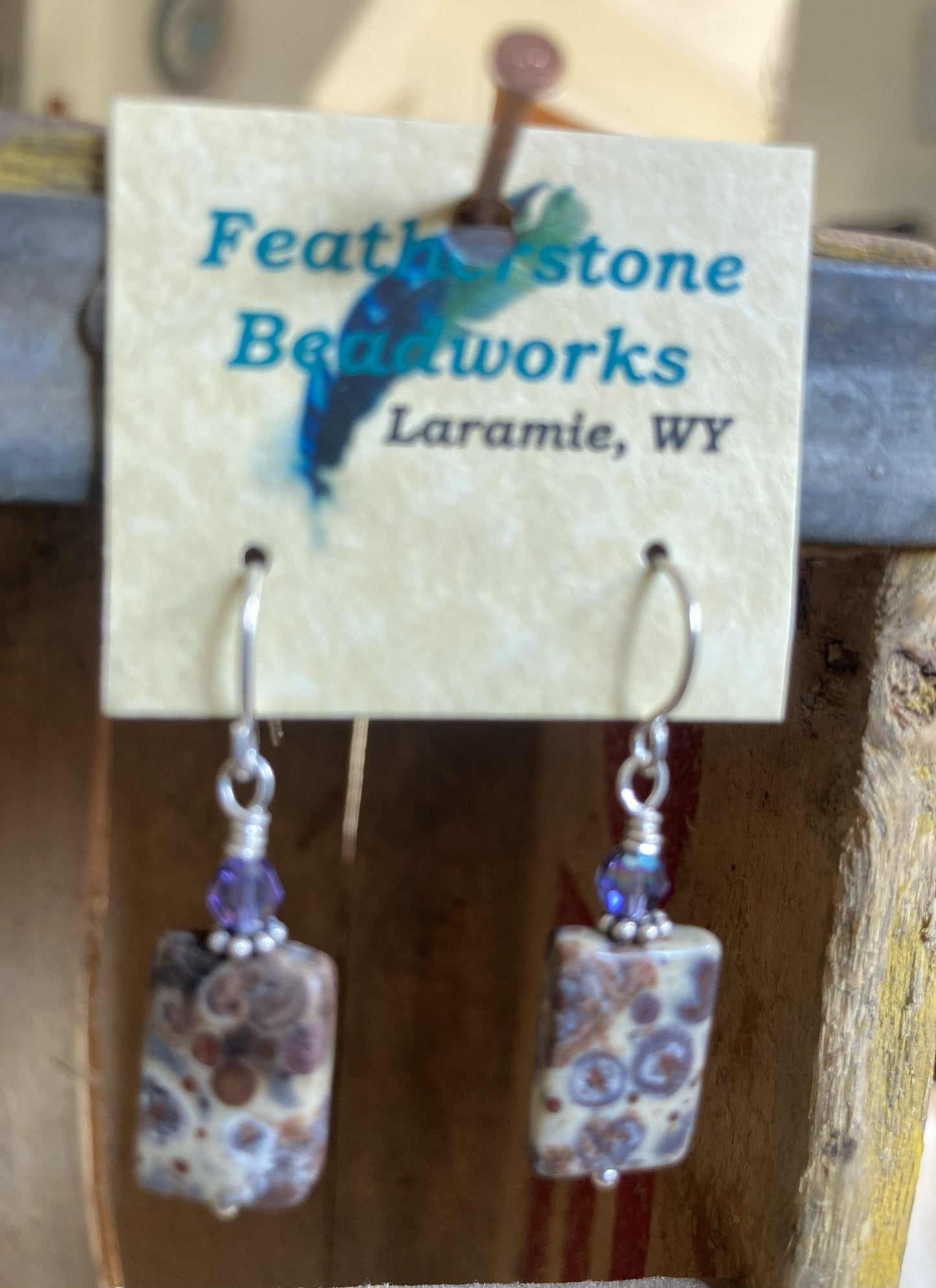 Earrings- Frog's Eye Jasper