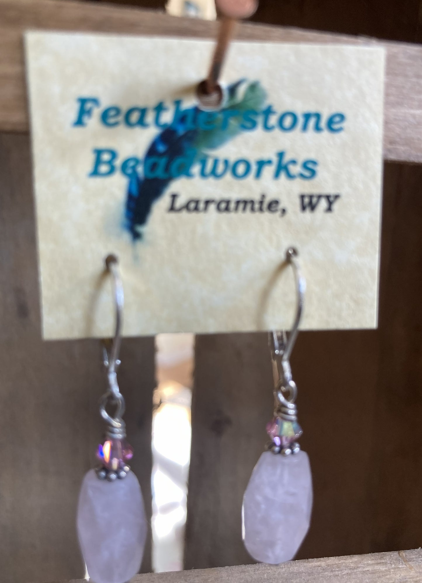 Earrings- Rose Quartz