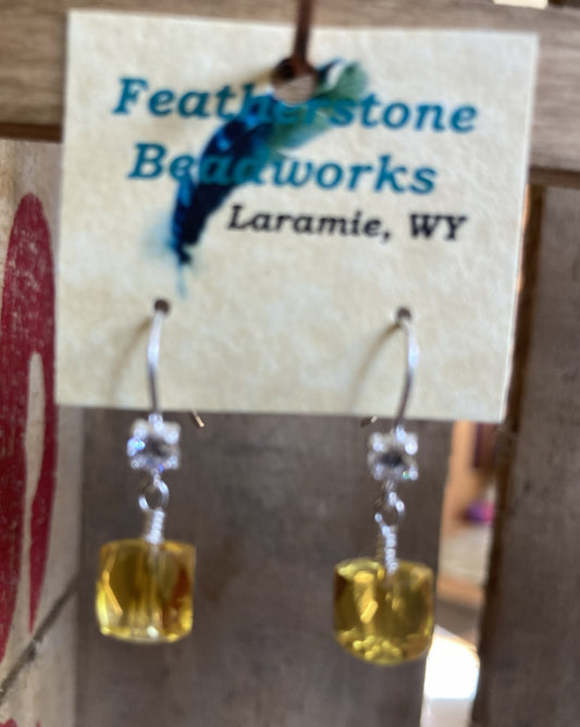 Earrings- Citrine