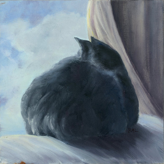 " Cloud Watcher #1 " Original Framed Oil Painting