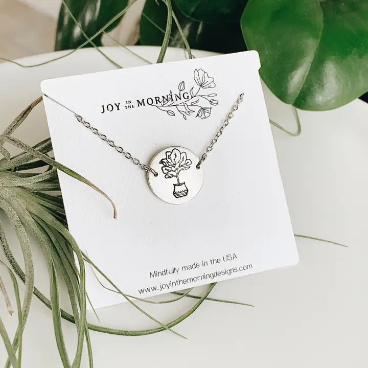 Necklace - Fiddle Leaf Fig Plant