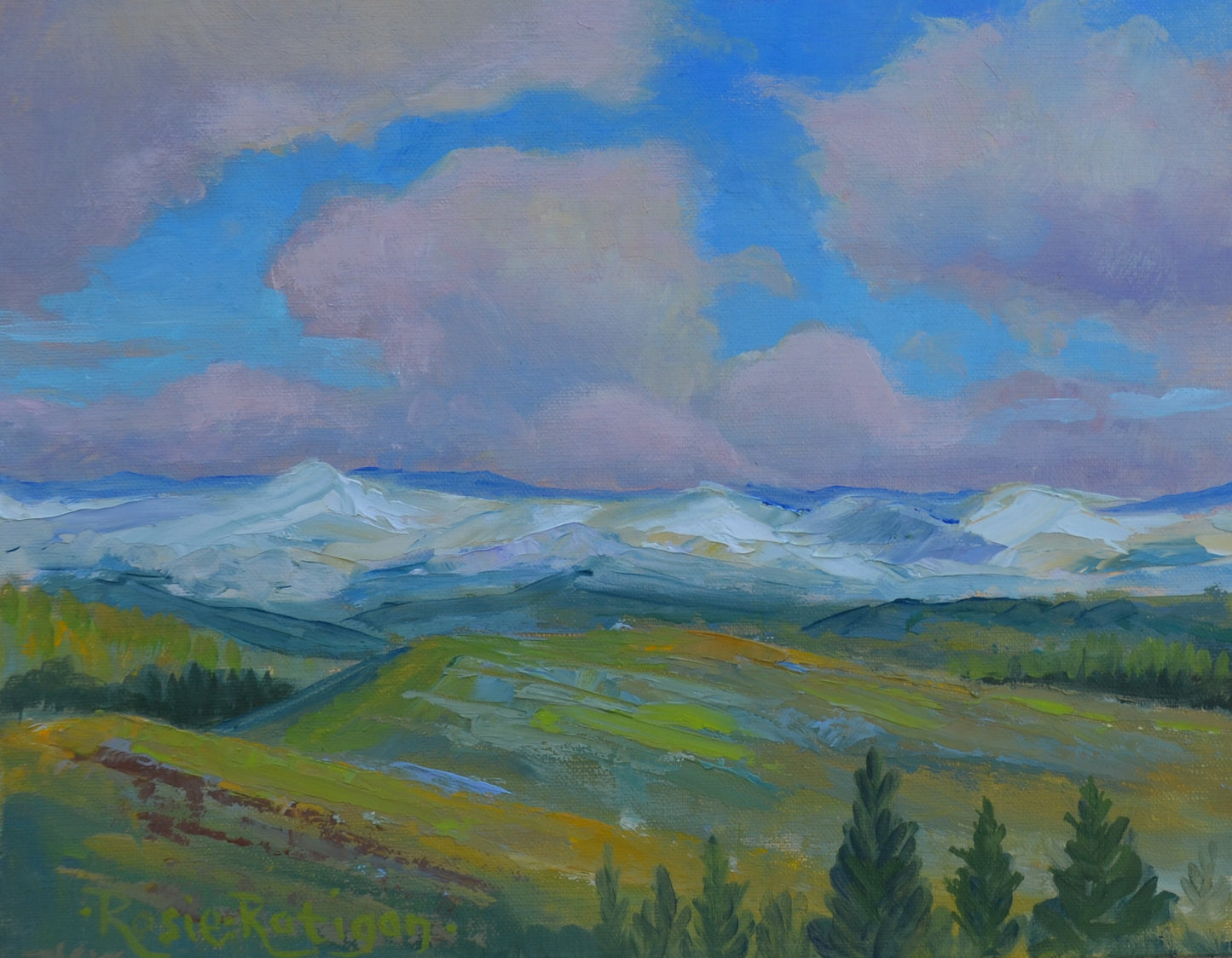 Original Oil Painting Framed- "Across the Plains"