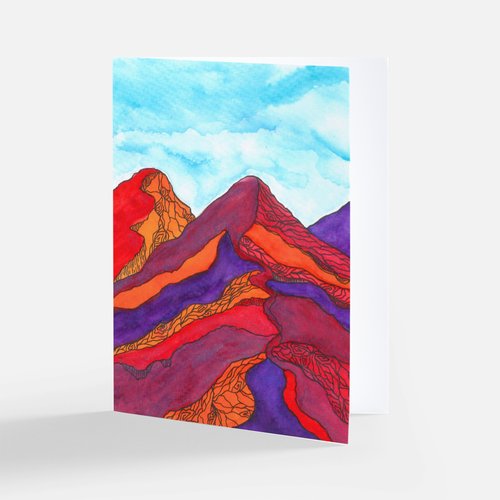 Greeting Card - Agates In The Red Earth