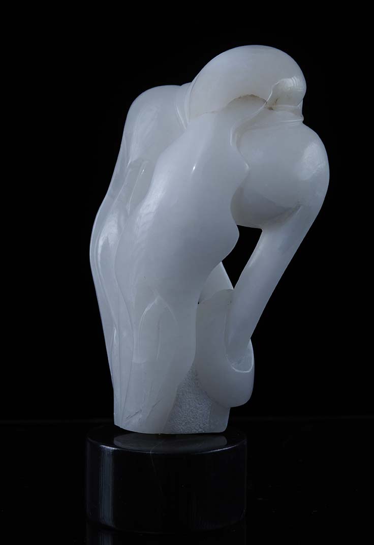 Sculpture- " A Mother's Love " - Translucent Alabaster
