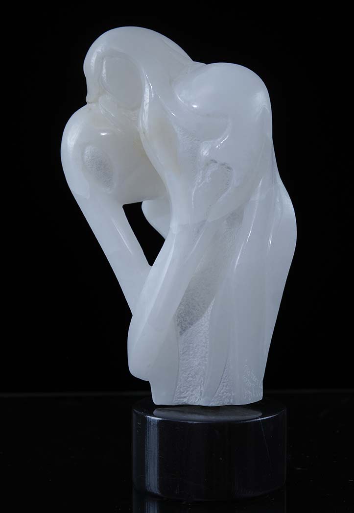 Sculpture- " A Mother's Love " - Translucent Alabaster