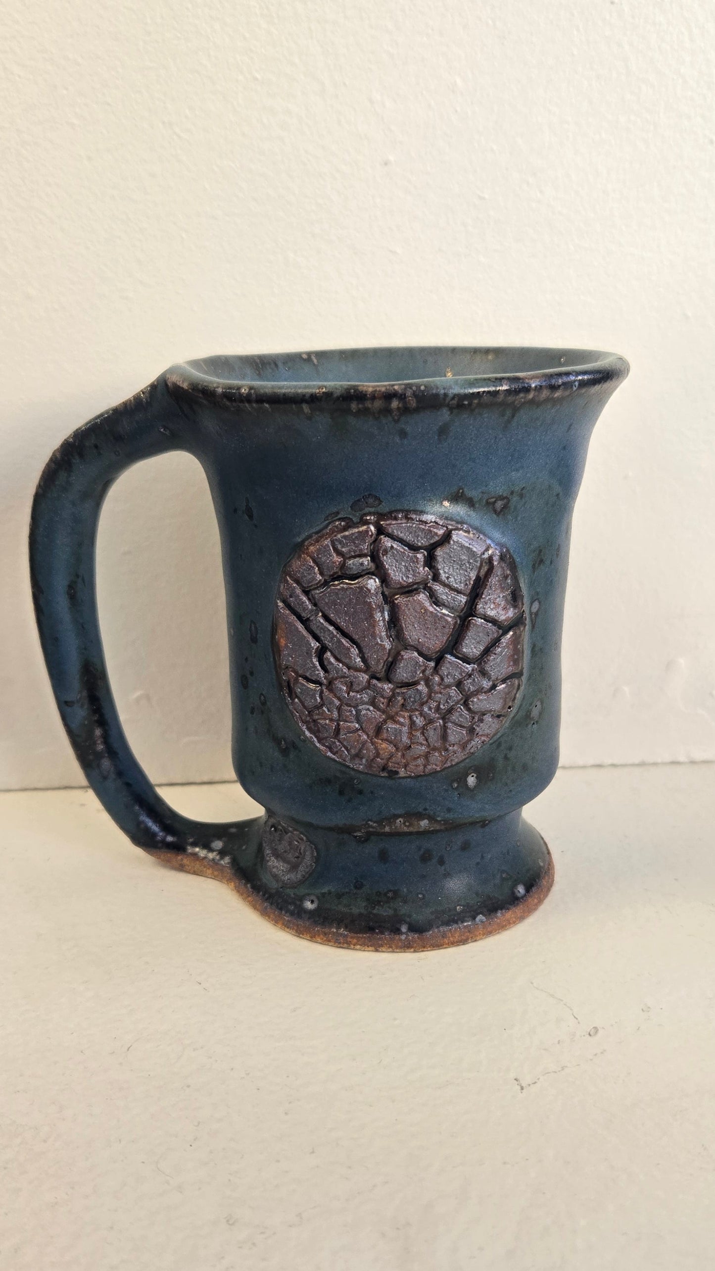 Mug- Hand Thrown Green or Blue