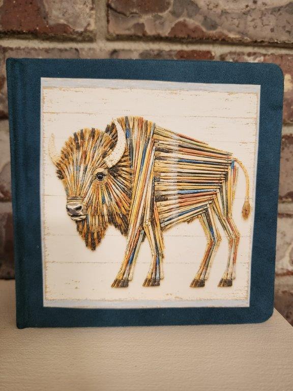Watercolor Journal- Bison American Flag