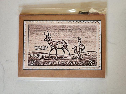 Pocket Notebook - Pronghorn Antelope Stamp