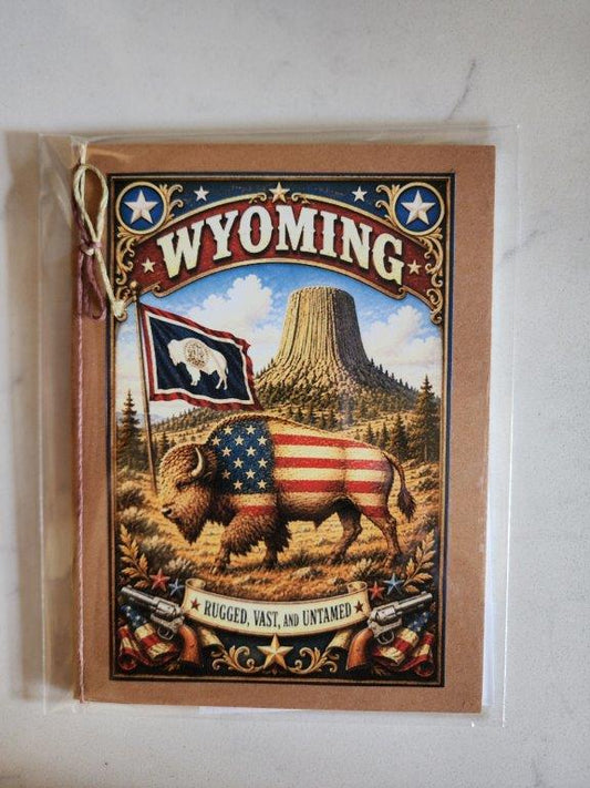 Pocket Notebook - Wyoming Themed