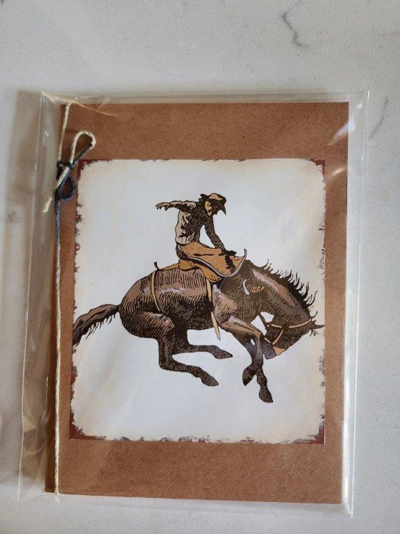 Pocket Notebook - Bronc Riding Cowboy