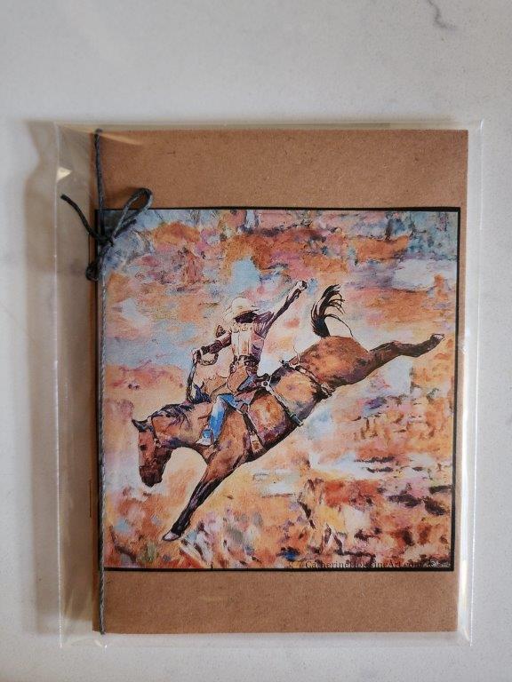 Pocket Notebook - Bronc Rider in Color