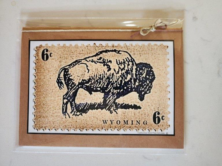 Pocket Notebook - Bison Stamp