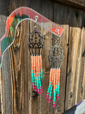 Desertscape Cactus Beaded Earrings