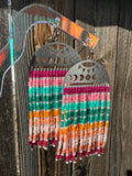 Desertscape Moon Phase Beaded Earrings