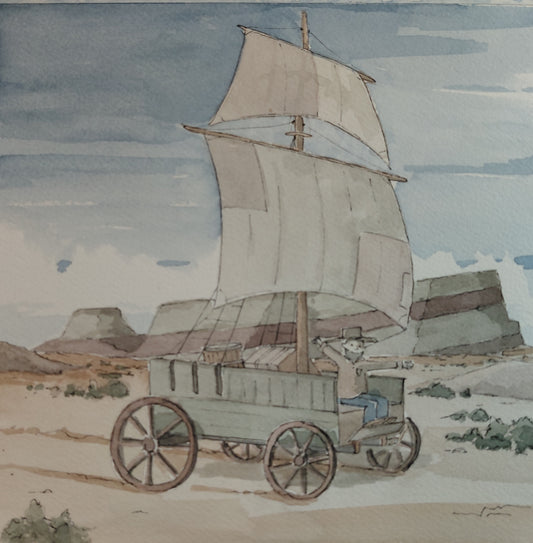 Watercolor and Ink - "Topsail Set"