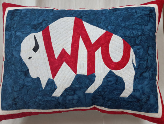 " Wyoming State Flag " Pillow