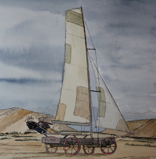 Watercolor and Ink - Ripping Up the Plains