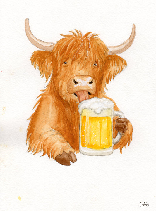 Watercolor Art Print - "Joe"