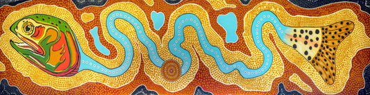 Community Mural Print - "Cut Throat Trout Rainbow"
