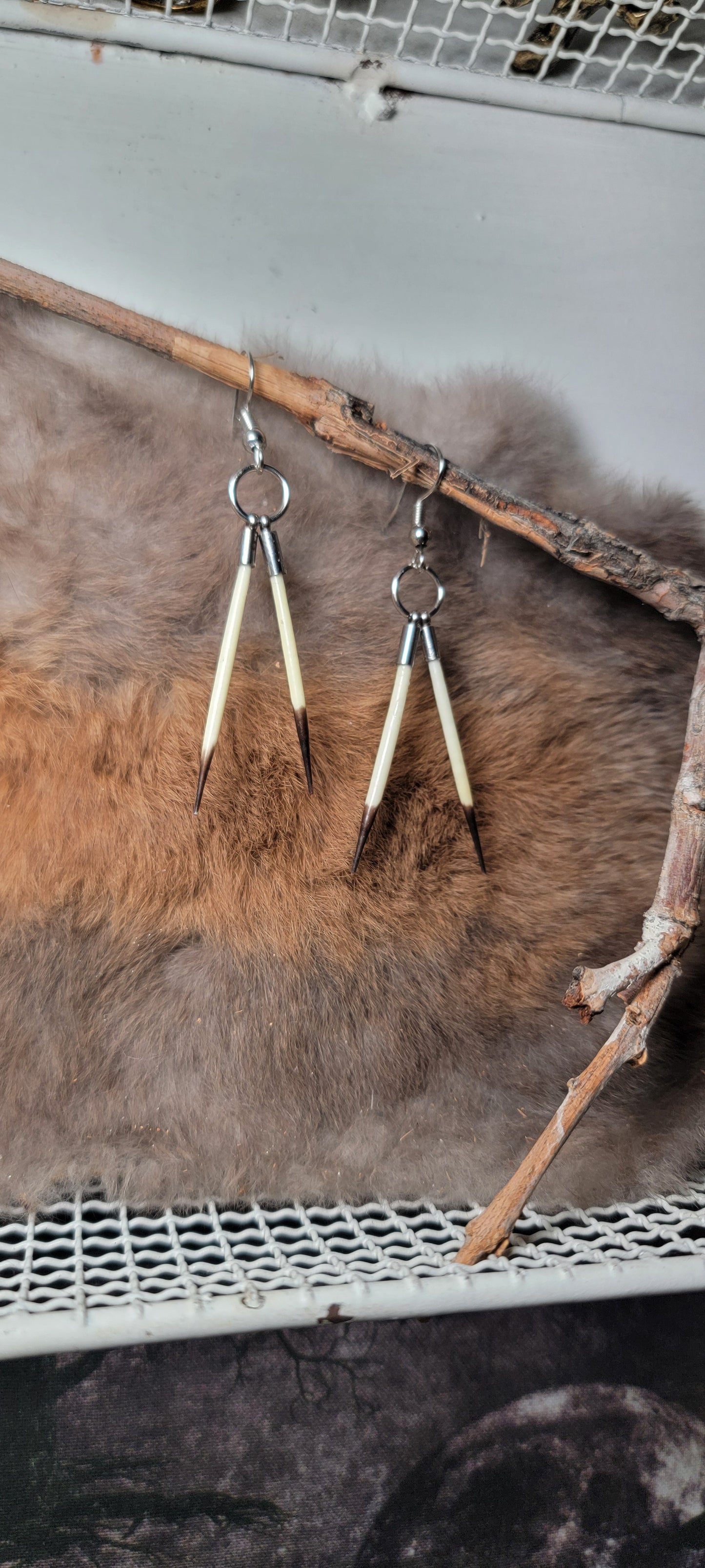 Earrings -Porcupine Quills Minimalist
