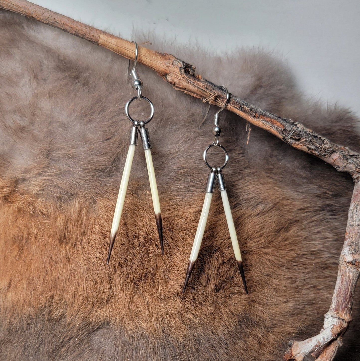 Earrings -Porcupine Quills Minimalist