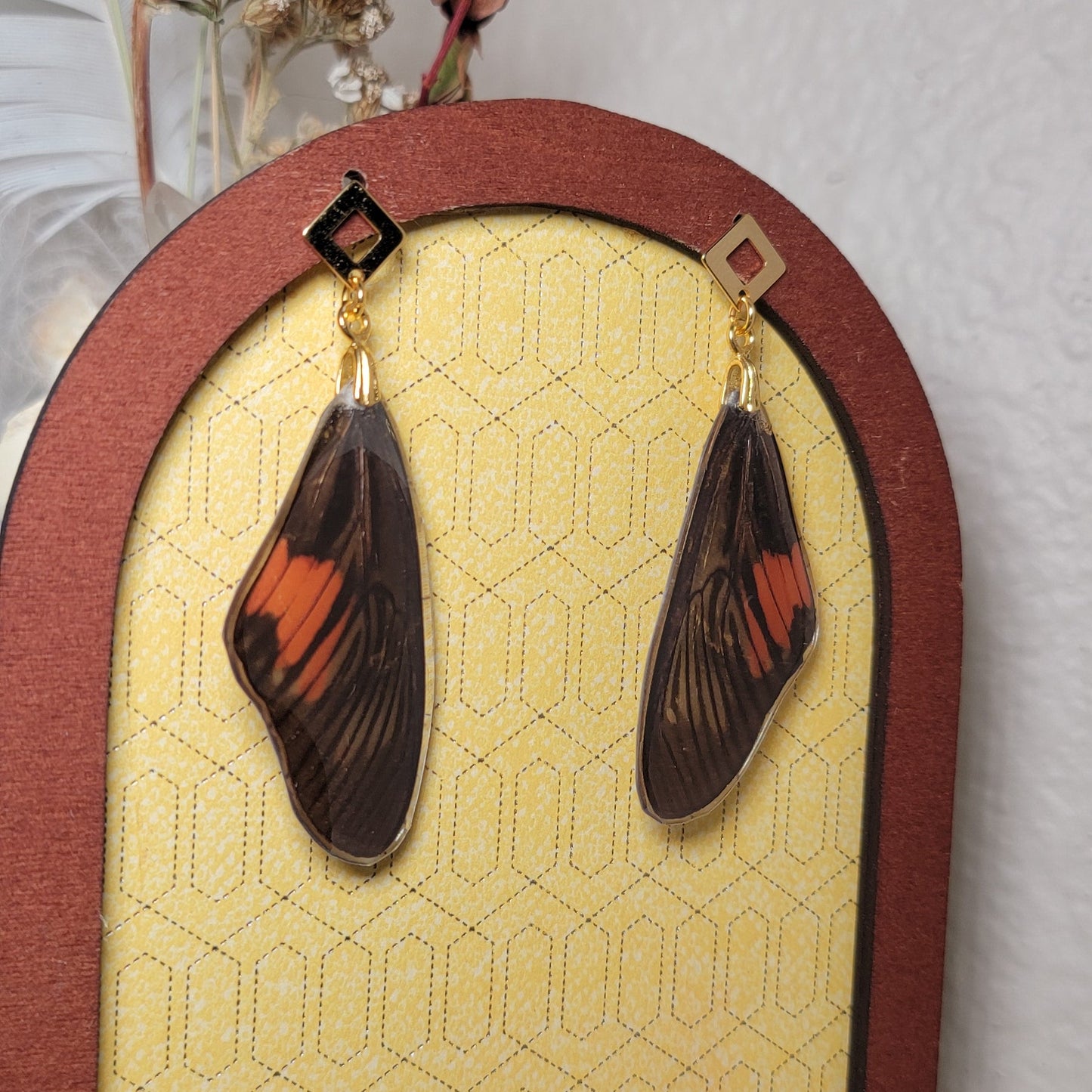 Earrings - Butterfly Wings- Clark's False Acraea