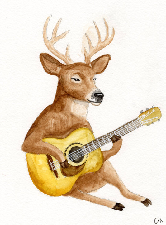 Watercolor Art Print - "Louis"