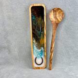 Artistically Handcrafted " Horseshoe " Spoon Rest Kitchen Accessory