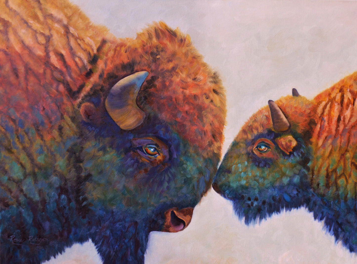 Card- "Friends" Bison