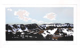 " Long View " Original Relief Print