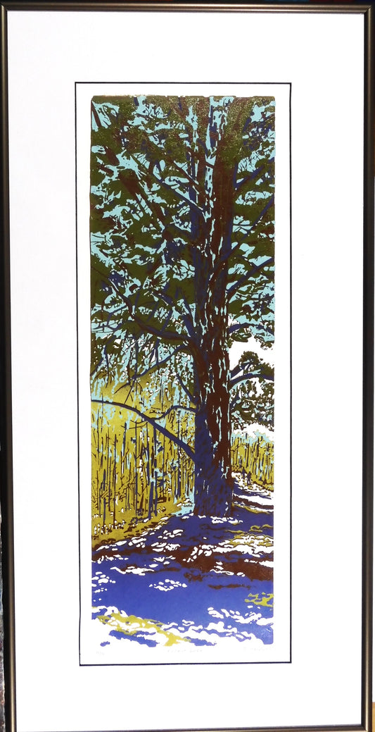 " Forest Lace " Framed Original Relief Print