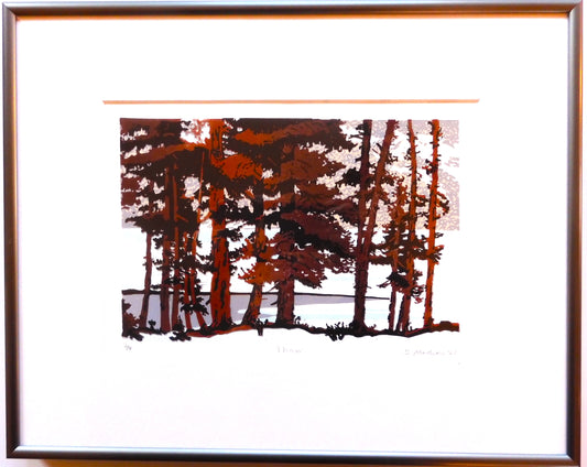 " Thaw " Framed Original Relief Print