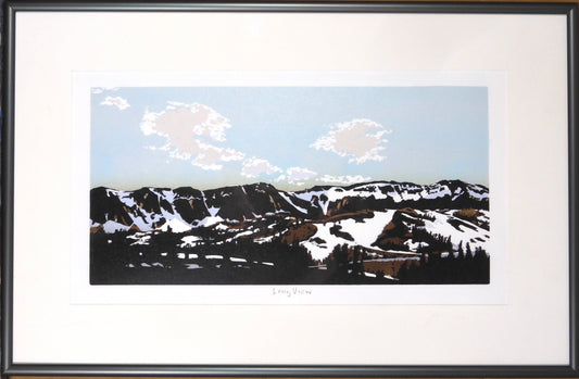 Framed Original Relief Print - "Long View"