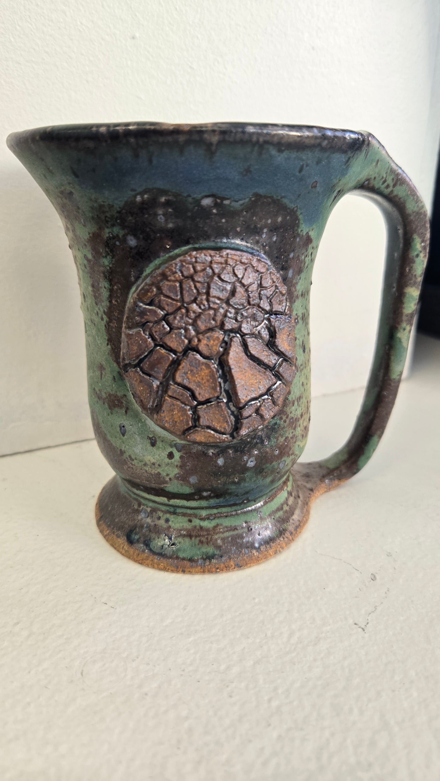 Mug- Hand Thrown Green or Blue