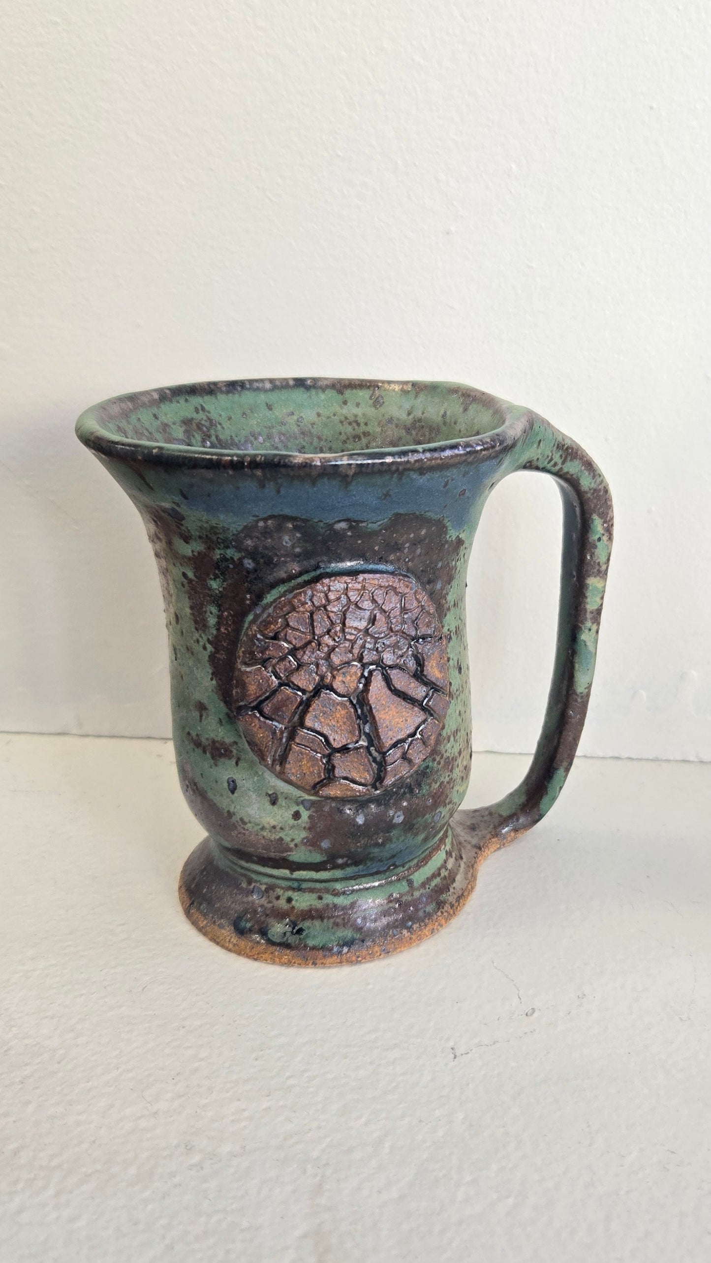 Mug- Hand Thrown Green or Blue
